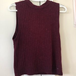 high neck tank top